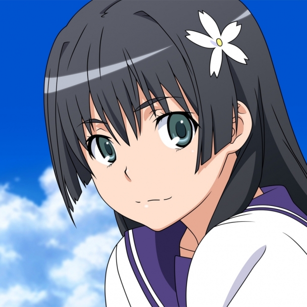 Anime girl brunette